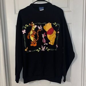 Adult Winnie the Pooh sweatshirt, Black, XL